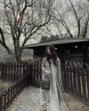 Mutedance 25 Spring/Summer Linen/Silk Printed Long Skirt MD-MD25SS113-LINEN